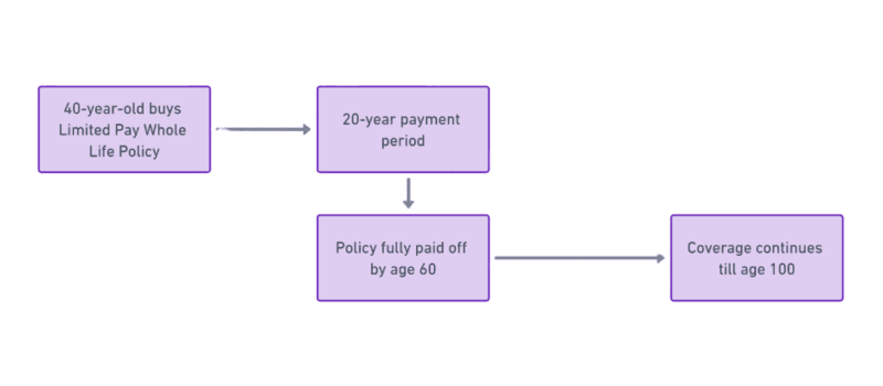 Limited life pay flowchart
