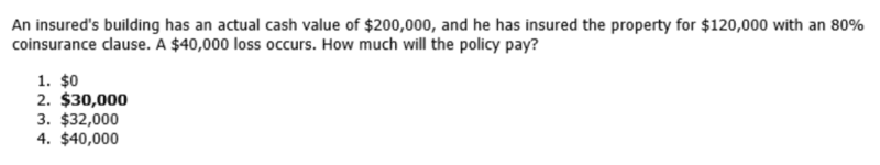 Question with multiple choice answers