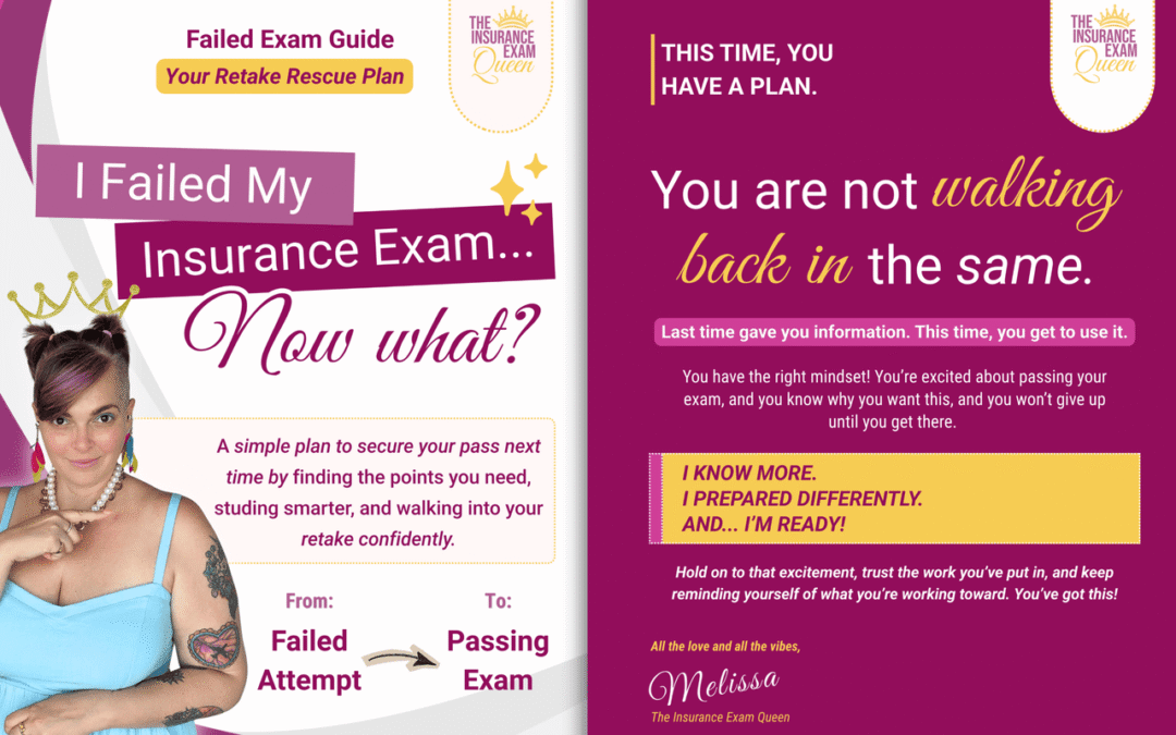 Failed Your Insurance Exam? Here’s What to Do Next! 👑